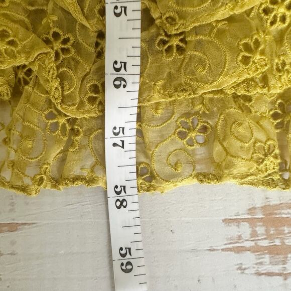 Doen Ernestine Maxi Silk Eyelet Embroidered Dress Moss Size XS - Picture 9 of 14